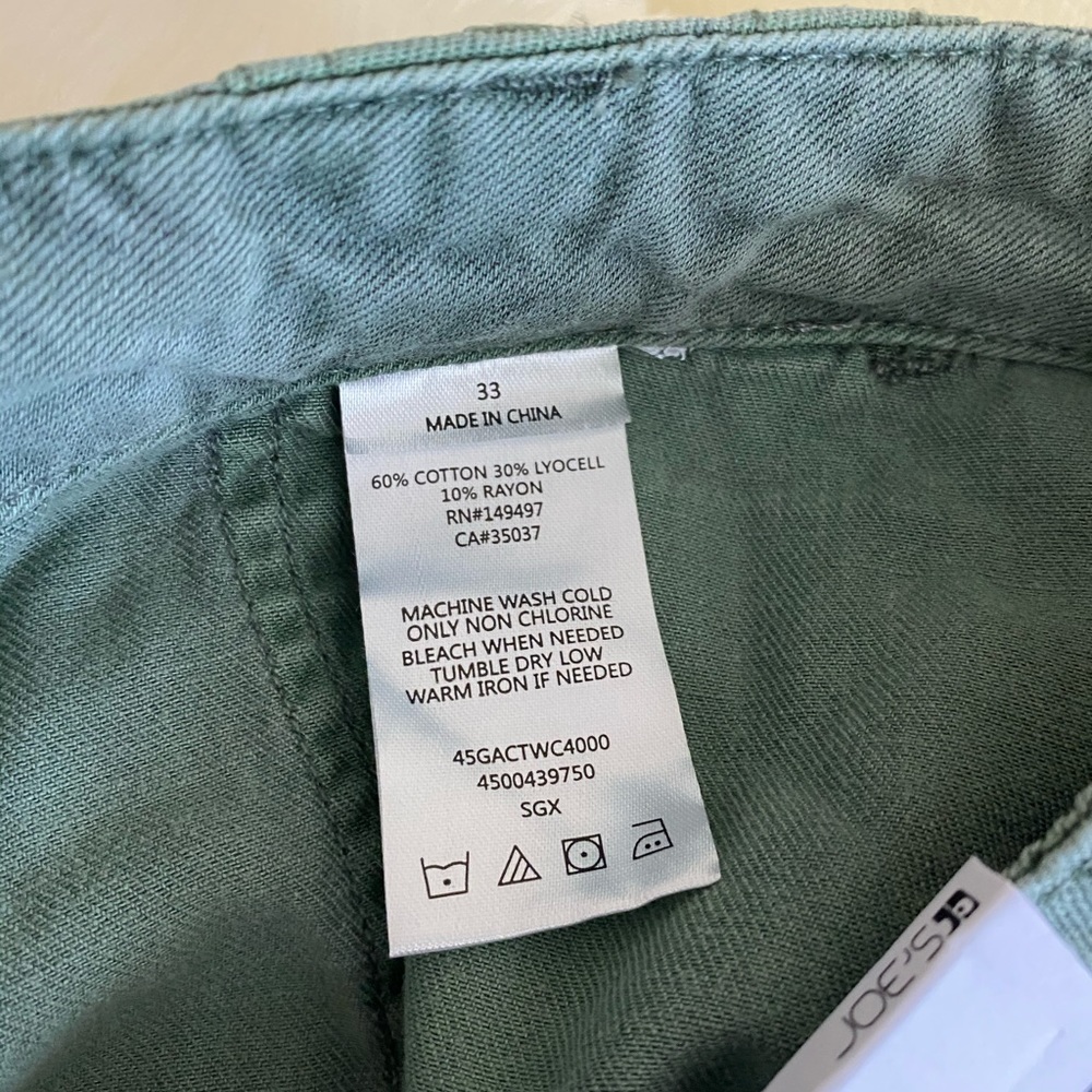 Joe's Jeans Workwear Shorts Size 14 Green - Picture 6 of 13